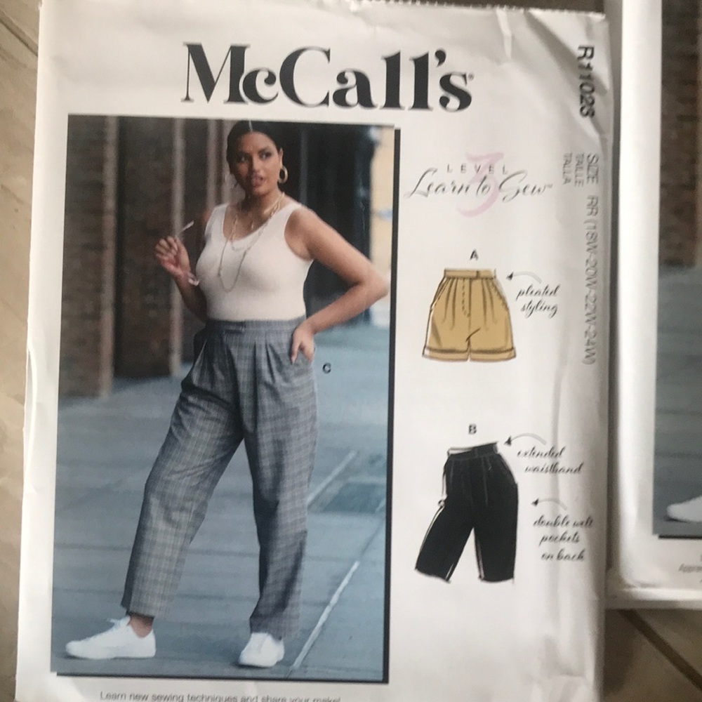 McCalls level learn to sew, home sewing Patterns